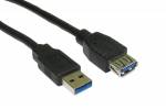 Max Value 2m USB 3 Extension Cable - Black (OEM) Max Value 2m USB 3 Extension Cable - Black (OEM)